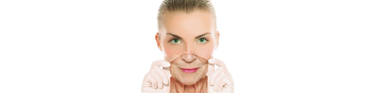 O proceso de rexuvenecemento da pel da cara e do corpo